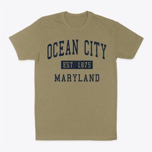 Ocean City Maryland Classic Established Classic Dad T-Shirt