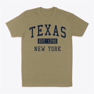 Texas New York Classic Established Classic Dad T-Shirt