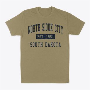 North Sioux City South Dakota Classic Established Classic Dad T-Shirt