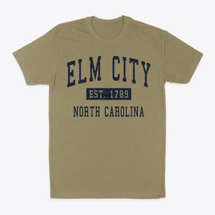 Elm City North Carolina Classic Established Classic Dad T-Shirt
