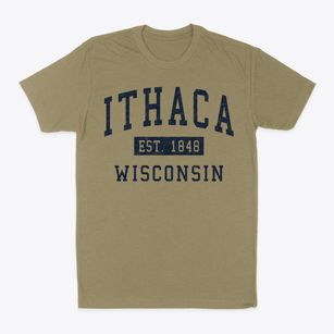 Ithaca Wisconsin Classic Established Classic Dad T-Shirt