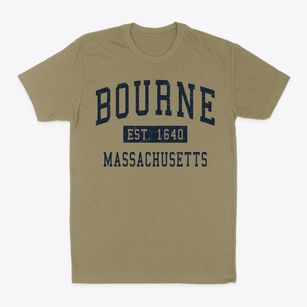 Bourne Massachusetts Classic Established Classic Dad T-Shirt