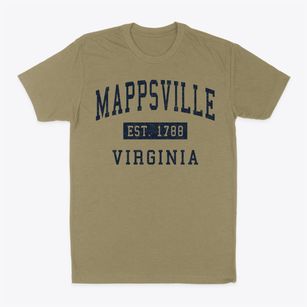 Mappsville Virginia Classic Established Classic Dad T-Shirt
