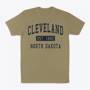 Cleveland North Dakota Classic Established Classic Dad T-Shirt