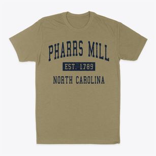 Pharrs Mill North Carolina Classic Established Classic Dad T-Shirt