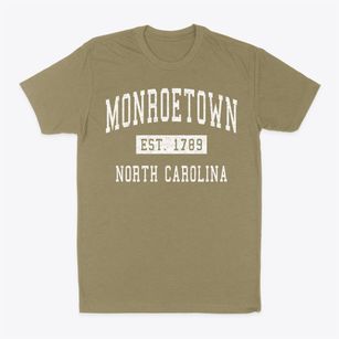 Monroetown North Carolina Classic Established Classic Dad T-Shirt