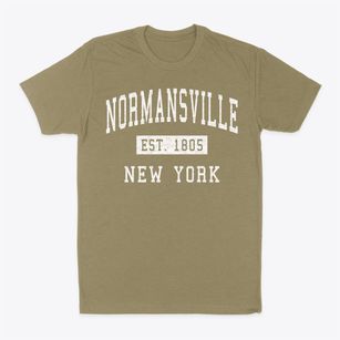 Normansville New York Classic Established Classic Dad T-Shirt