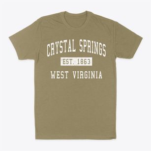 Crystal Springs West Virginia Classic Established Classic Dad T-Shirt