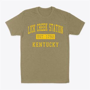 Lick Creek Station Kentucky Classic Established Classic Dad T-Shirt
