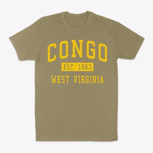 Congo West Virginia Classic Established Classic Dad T-Shirt
