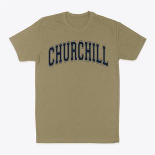 Churchill High School Varsity Arch Classic Dad T-Shirt