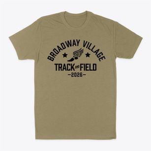Broadway Village Elementary School 57 Track and Field Classic Dad T-Shirt