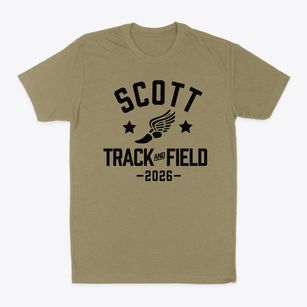 Scott High School Track and Field Classic Dad T-Shirt