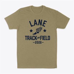 Lane School Track and Field Classic Dad T-Shirt