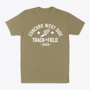 Concord West Side Elementary School Track and Field Classic Dad T-Shirt