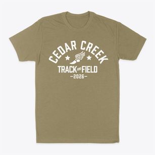 Cedar Creek High School Track and Field Classic Dad T-Shirt