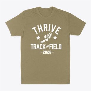 Thrive Academy Track and Field Classic Dad T-Shirt