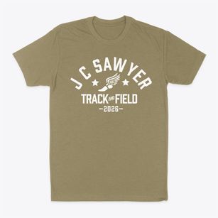J C Sawyer Elementary School Track and Field Classic Dad T-Shirt