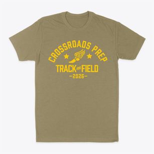 Crossroads College Prep Track and Field Classic Dad T-Shirt