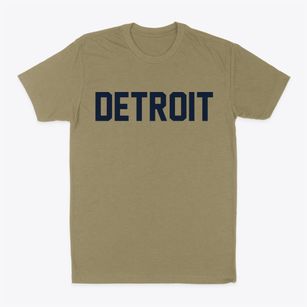 Detroit Michigan Classic Block Classic Dad T-Shirt