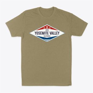 Yosemite Valley California Diamond Star Classic Dad T-Shirt