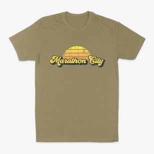Marathon City Wisconsin Sublime Sunset Classic Dad T-Shirt