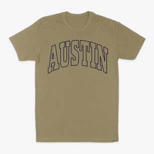 Austin Texas Trendy Block Classic Dad T-Shirt