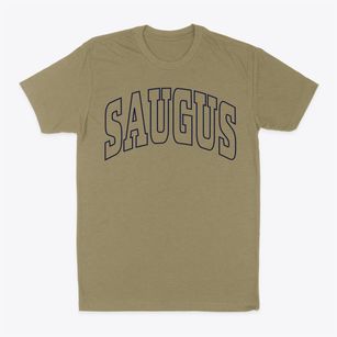 Saugus Massachusetts Trendy Block Classic Dad T-Shirt