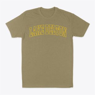Lake Delton Wisconsin Trendy Block Classic Dad T-Shirt