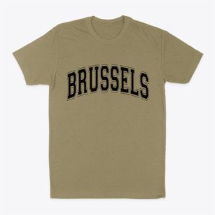 Brussels Wisconsin Varsity Classic Dad T-Shirt