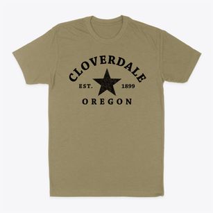 Cloverdale Oregon Star Classic Dad T-Shirt