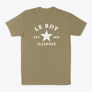Le Roy Illinois Star Classic Dad T-Shirt