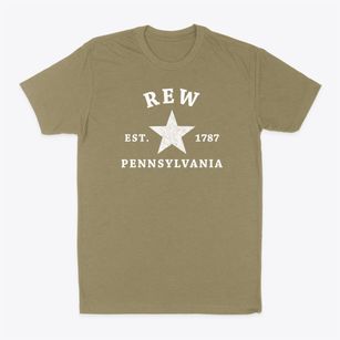 Rew Pennsylvania Star Classic Dad T-Shirt