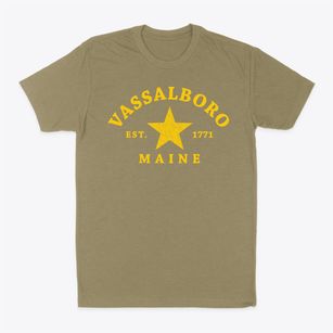 Vassalboro Maine Star Classic Dad T-Shirt