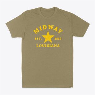 Midway Louisiana Star Classic Dad T-Shirt