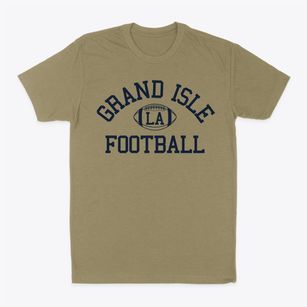 Grand Isle Louisiana Football Classic Dad T-Shirt
