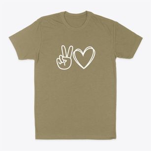   Peace And Love Classic Dad T-Shirt