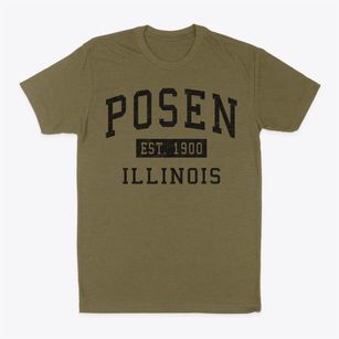 Posen Illinois Classic Established Classic Dad T-Shirt