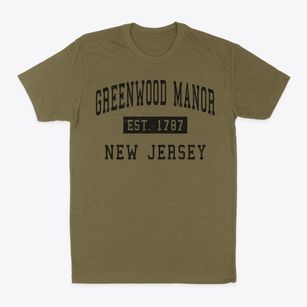 Greenwood Manor New Jersey Classic Established Classic Dad T-Shirt