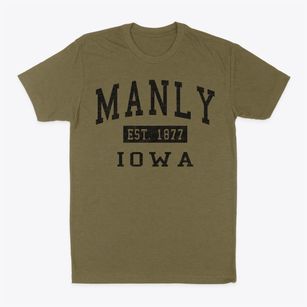 Manly Iowa Classic Established Classic Dad T-Shirt