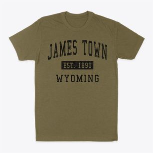James Town Wyoming Classic Established Classic Dad T-Shirt