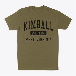 Kimball West Virginia Classic Established Classic Dad T-Shirt