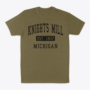 Knights Mill Michigan Classic Established Classic Dad T-Shirt