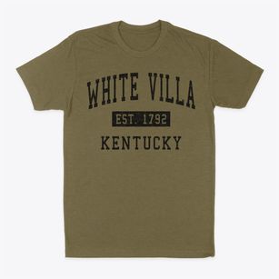 White Villa Kentucky Classic Established Classic Dad T-Shirt