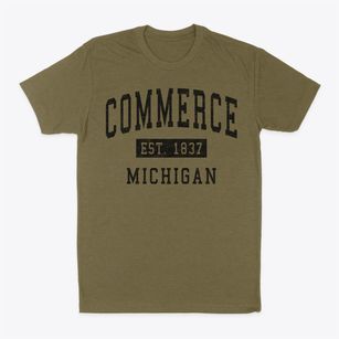 Commerce Michigan Classic Established Classic Dad T-Shirt