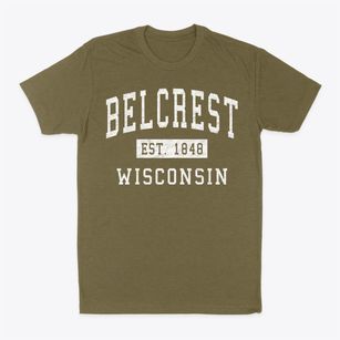 Belcrest Wisconsin Classic Established Classic Dad T-Shirt