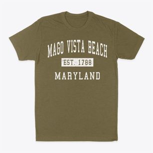Mago Vista Beach Maryland Classic Established Classic Dad T-Shirt