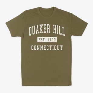 Quaker Hill Connecticut Classic Established Classic Dad T-Shirt