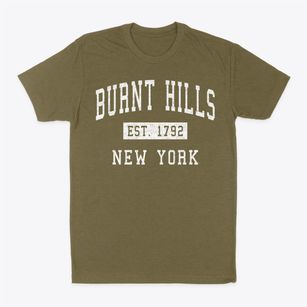 Burnt Hills New York Classic Established Classic Dad T-Shirt