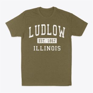 Ludlow Illinois Classic Established Classic Dad T-Shirt